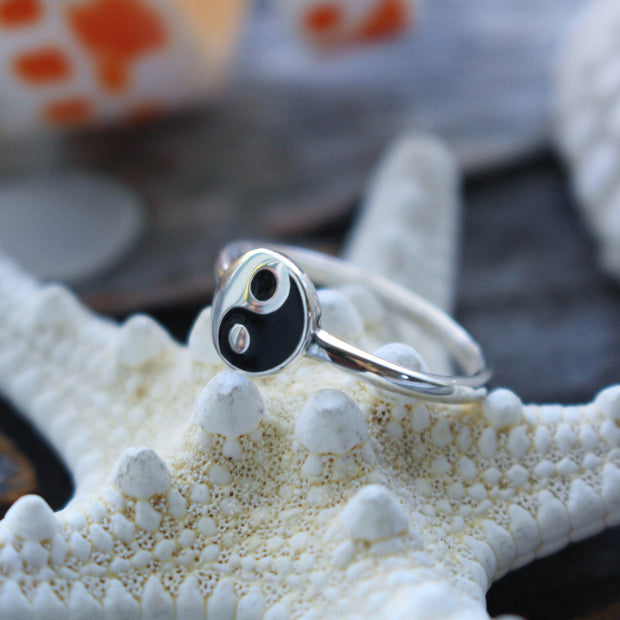 Sea Candy Ring: Rare Yin Yang Sterling Silver