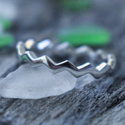 Sea Candy Ring: Zig Zag Sterling Silver
