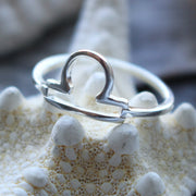 Sea Candy Ring: Zodiac Libra Sterling Silver