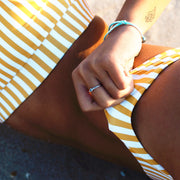 Sea Candy Ring: Blue Gem Sterling Silver