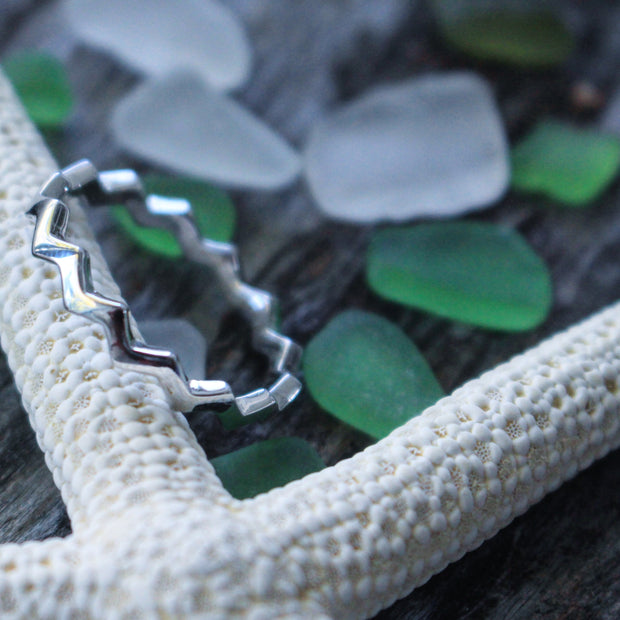 Sea Candy Ring: Zig Zag Sterling Silver