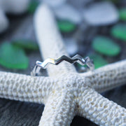 Sea Candy Ring: Zig Zag Sterling Silver