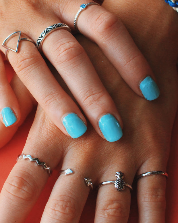 Sea Candy Ring: Zig Zag Sterling Silver