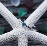Sea Candy Ring: Blue Gem Sterling Silver