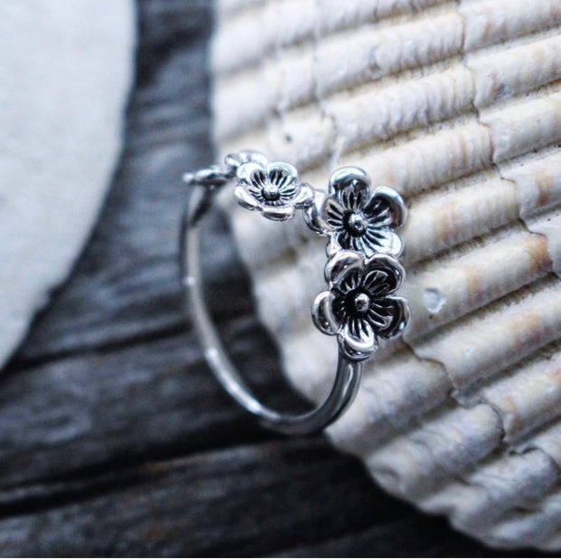 Sea Candy Ring: Flower Sterling Silver
