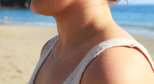 Simple Surfer Necklace: 14k Gold Fill
