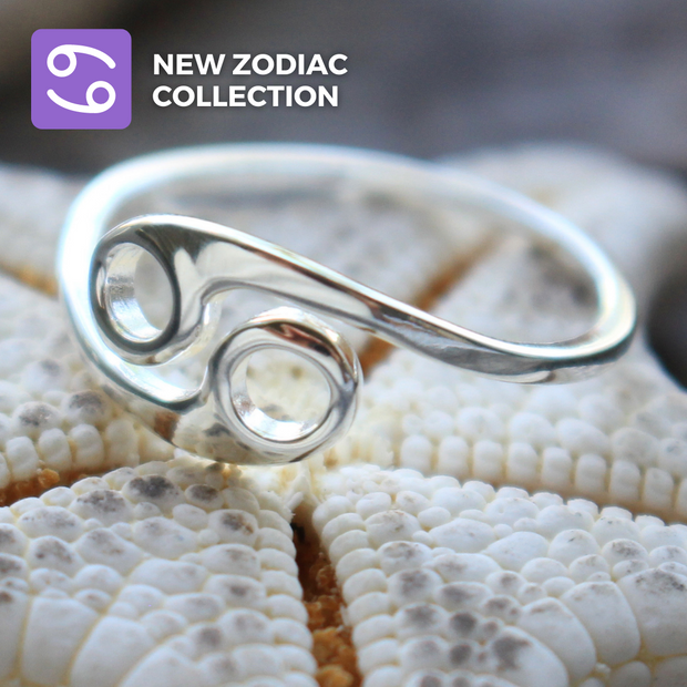 Sea Candy Ring: Zodiac Cancer Sterling Silver