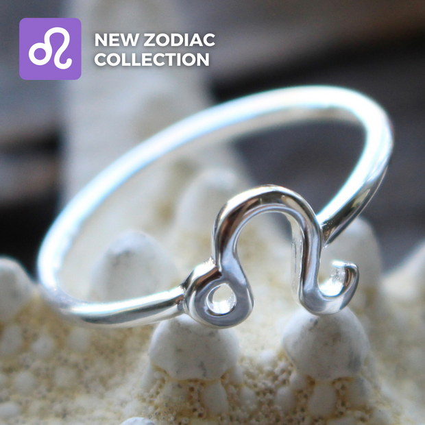 Sea Candy Ring: Zodiac Leo Sterling Silver