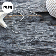 Simple Surfer Necklace: Sterling Silver